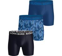 Björn Borg Sports Microfiber Boxer 3-Pack Homme L Bleu Marine/Bleu
