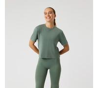 Björn Borg Studio Soft Cropped T-shirt Femmes - sauge S
