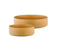 BJÖRN Lot de 2 saladiers SCANDI ocre - Ø 21,5 cm / Ø 27,5 cm