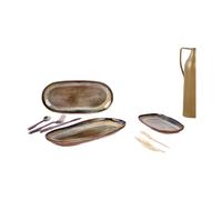 BJÖRN Plateau de service GENESIS - 3 pièces - Basalte