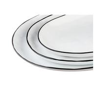 BJÖRN PURE Lot de 3 plateaux de service - Blanc neige