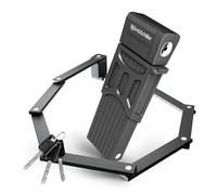 Björn&Schiller Antivol pliable pour vélo, niveau de sécurité 7/10, longueur 135 cm, pliable et compact, avec support et 3 clés, haute sécurité, idéal pour vélo électrique, scooter, vélo de route