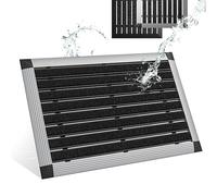 Björn&Schiller Paillasson extérieur 40x60 cm, Tapis d'entrée extérieur avec Cadre en Aluminium argenté, Tapis extérieur résistant à la Pluie en Fibres de polypropylène, Tapis de Porte pour Maison