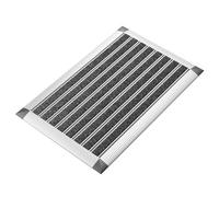 Björn&Schiller Paillasson extérieur 40x60 cm, Tapis d'entrée extérieur avec Cadre en Aluminium argenté, Tapis extérieur résistant à la Pluie en Fibres de polypropylène, Tapis de Porte pour Maison