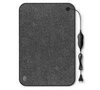 Björn&Schiller Tapis chauffant électrique 40×60cm 100W, 3 niveaux & minuteur, sol/bureau, caravane/maison, câble 210cm