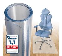 Björn&Schiller Tapis de Protection du Sol 100 x 120 cm - Protection Contre Les Rayures - Transparent - Antidérapant - pour Chaise de Bureau - Épaisseur : 1,5 mm (Transparent)