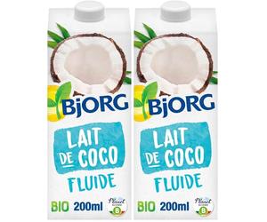 Bjorg Aide Culinaire Lait de Coco Cuisine Bio 20 cl (Lot de 2)