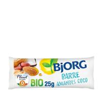 BJORG - Barre Énergétique - Amandes Coco Bio - 30 Barres de 25g