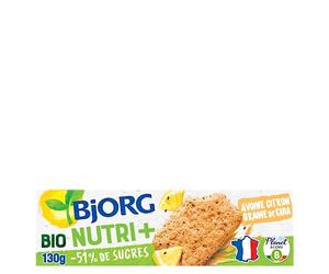 Bjorg Biscuit Avoine Citron Graines de Chia 130 g - Pack de 12