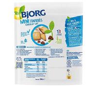 BJORG - Biscuits Bio Mini Fourrés Chocolat Au Lait, Paquet 180g - Lot De 3