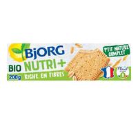 BJORG - Biscuits bio P'tit nature | Savoureux et onctueux | Idéal pour le goûter | Le paquet de 24 - 200g | LOT DE 4