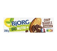 BJORG - Biscuits Coup Double 200G - Petits plaisirs bio pour les gourmands soucieux de leur nutrition. - Lot De 4 - Vendu Par Lot