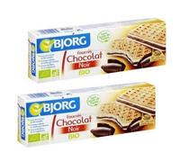 BJORG-BJORG Biscuits Fourrés Chocolat noir 2x225g