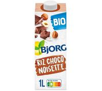BJORG - Bjorg Boisson Riz Choco Noisettes Bio 1L - Lot De 3