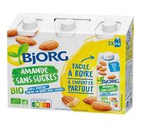 BJORG - Bjorg Lait D'Amande Sans Sucres Bio 3X25Cl 750Ml - Lot De 4