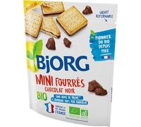 BJORG - Bjorg Mini Fourrés Chocolat Noir Bio 180G - Lot De 3