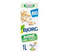 BJORG - Boisson Avoine - Boisson Végétale Bio - Sans Sucres - Petit-Déjeuner et Goûter - 1 L