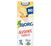 BJORG - Boisson Avoine Vanille - Boisson Végétale Bio - Pauvre En Acides Gras Saturés - Brique De 1 Litre (Lot de 6)