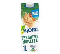 BJORG - Boisson Épeautre Noisette - Boison Végétale Bio - Sans sucres Ajoutés - 1 L
