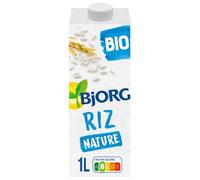 BJORG - Boisson Nature De Riz, Boisson Végétale Naturelle 1L - Lot De 4
