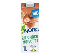 BJORG - Boisson Riz Choco Noisettes - 100% végétal - Pauvre En Acides Gras Saturés - 1 L