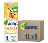 BJORG - Boisson Végétale Amande Vanille Bio - 6 x 1 L