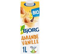 BJORG - Boisson Végétale Bio Douceur Amande Vanille, Texture Onctueuse et Naturelle (1L) - Le Lot De 3