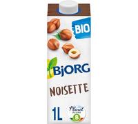 BJORG - Boisson Végétale Délice Noisette Bio, Riche en Calcium, Bouteille 1L