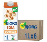 BJORG - Boisson Végétale Soja Douceur - Bio - 6 x 1 L
