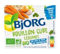 BJORG - Bouillon Cube - Légumes - Sans Huile de Palme - Sans Conservateur - 72 g