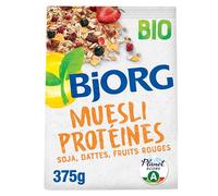 BJORG - Céréales Bio - Muesli Protéines Soja - Bio - 375 g
