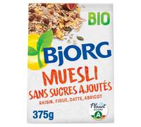 BJORG - Céréales Bio - Muesli Sans Sucres Ajoutés - Bio - 375 g