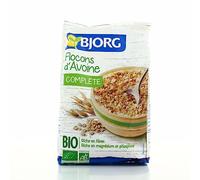 BJORG - Flocons D'Avoine Bio, Petit Déjeuner Sain et Équilibré, 500g - Lot De 4