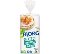 BJORG - Galettes Bio Croquantes à l’Épeautre et Son d’Avoine, Croustillant Naturel (130g) - Le Lot De 4