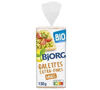 BJORG - Galettes De Maïs Extra Fines 130G - Lot De 4