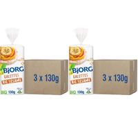 BJORG - Galettes Riz Sésame Bio - Bio - 3 x 130 g (Lot de 2)