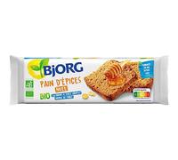 BJORG - Gâteau Bio Pain D'Épice Au Miel, Le Paquet De 20 Tranches, 300g - Lot De 4