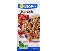 Bjorg - Granola Fruits Rouges Bio - 350G - Lot De 3 - Vendu Par Lot - Livraison Gratuite En France