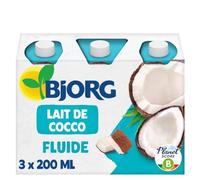 BJORG - Lait de Coco Cuisine - Aide Culinaire - Bio 3 x 200 ml