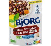 BJORG - Lentilles Tofu Fumé Légumes 250G - Lot De 4