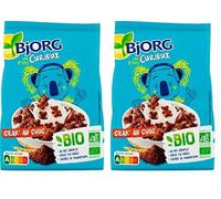 BJORG - Les P'tits Curieux - Crak’ Au Choc - Céréales Enfants Bio au Chocolat - Pour le Petit Déjeuner - Nutriscore A - 2 Paquet de 250 g