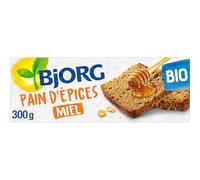 BJORG - Pain dÉpice Miel - 300g - Savoureux et sain - Laissez-vous séduire par cette douceur bio - Lot De 4