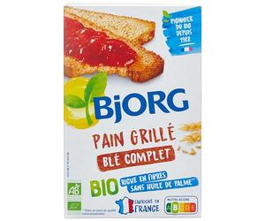 BJORG - Pain Grillé Blé Complet Bio - La boîte de 250g