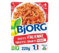 BJORG - Plat Cuisiné Veggie -Torsettes Tomates à l'Italienne - Bio - 220 g