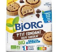 Bjorg P'Tit Fondant Coeur Chocolat Bio - Gourmandise saine et bio pour tous les amateurs de chocolat - 180g - Lot De 3 - Vendu Par Lot