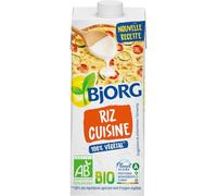 BJORG Riz Cuisine Bio 200ml - Crème Végétale Onctueuse pour Sauces et Préparations, Ingrédients Biologiques, Fabriqué en Italie - Lot de 4