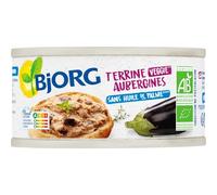 BJORG - Terrine Bio aux Aubergines, Saveur Authentique et Texture Onctueuse (Boîte 125g) - Le Lot De 4
