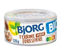 BJORG Terrine Forestière Bio 125g - Saveur boisée et onctuosité garanties - Idéale pour une pause déjeuner saine et gourmande. - le Lot De 4