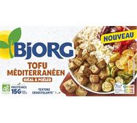 Bjorg - Tofu Méditerranéen - Tofu aux Légumes et Herbes - Source de Protéines - 2 x 100g