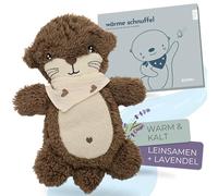 BJORKI Coussin chauffant pour bébé et enfant - Coussin chauffant avec garnissage en graines de lin pour le micro-ondes - Parfait comme doudou et coussin apaisant pour la chaleur et le bien-être